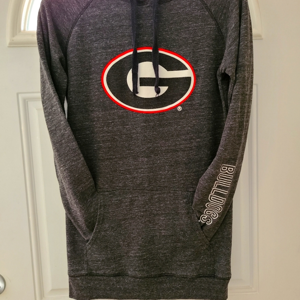 GA Bulldog Hoodie Venley. Small. Dark gray,